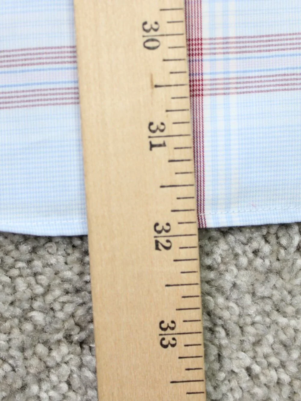 Banana Republic Shirt Mens Large Blue/Red Non-Iron Slim Fit Cotton Long Sleeve